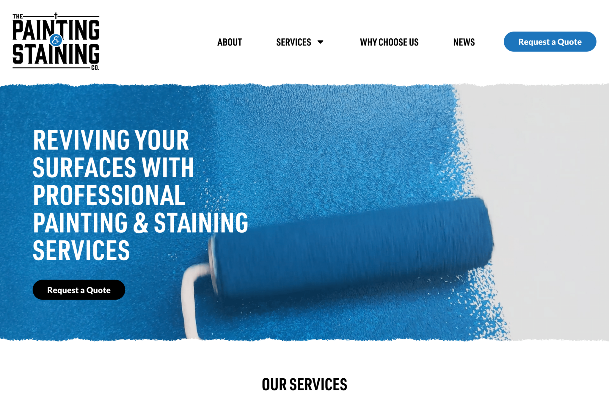 Image of the homepage of Walnut Hill